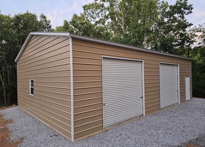double port opening carport