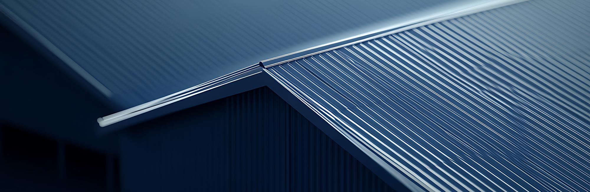 building with a corrugated metal roof